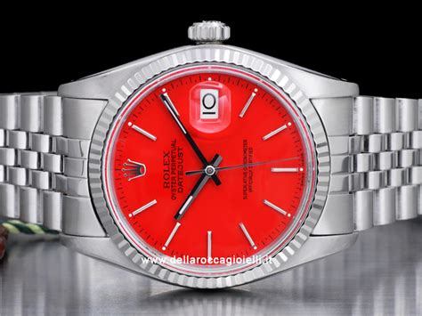 orologi rolex date just acciaio quadrante rosso|rolex datejust 2021.